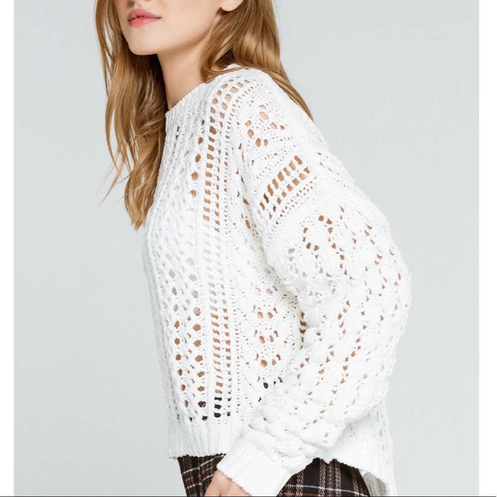 NWT Volcom Wish Net Sweater - Picture 3 of 6
